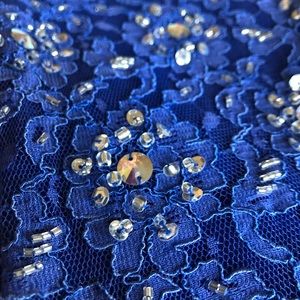 Royal blue prom dress - size 16